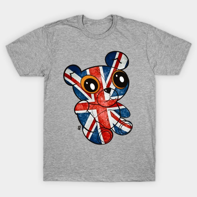 Great Britain Teddy Bear T-Shirt by Alt World Studios